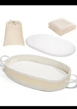 HARPPA Baby Changing Basket, Moses Basket with Waterproof Pad and Blanket