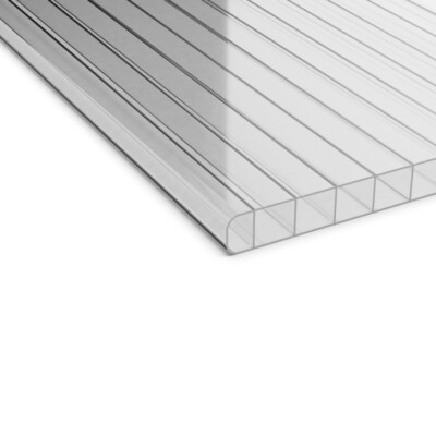 Doppelstegplatten 10 mm Stegplatten Hohlkammerplatten in farblos klar Premium