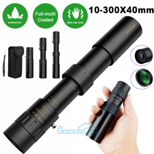 10-300X40mm Zoom HD Military Powerful Monocular Handheld Optics Telescope+Case - Picture 7 of 17