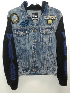 warriors denim jacket