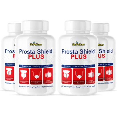 Prosta Shield+- Support Supplement for Men - Urinary & Bladder Health-4 Bottles