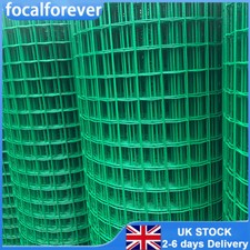 10-50M Coated Wire Mesh Fencing Graden Chicken Netting Metal Coop Fence Roll UK