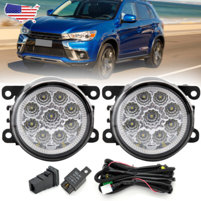Bumper Fog Light Lamp Wiring Switch Kit For Mitsubishi Outlander Sport RVR ASX