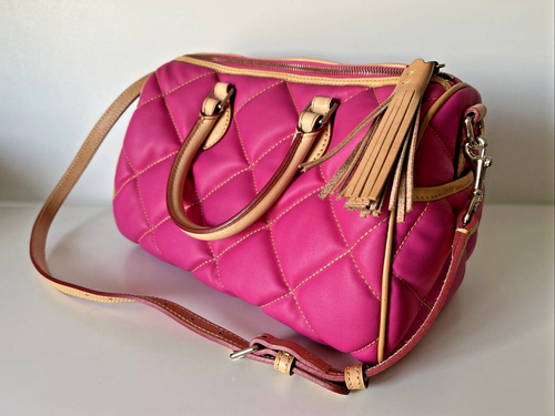 Dooney Bourke Quilted Classic Satchel Handbag Shoulder Bag 11x7x6 - Picture 2 of 13