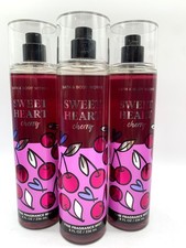 x3 Bath  Body Works SWEET HEART CHERRY Spray 8oz Fine Fragrance Mist SWEETHEART