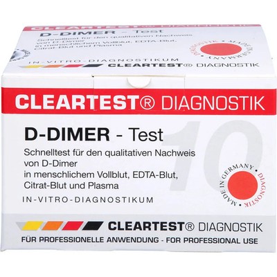 D-dimer Cleartest Vollblut Tvt le Dic 10St - PZN 6690862