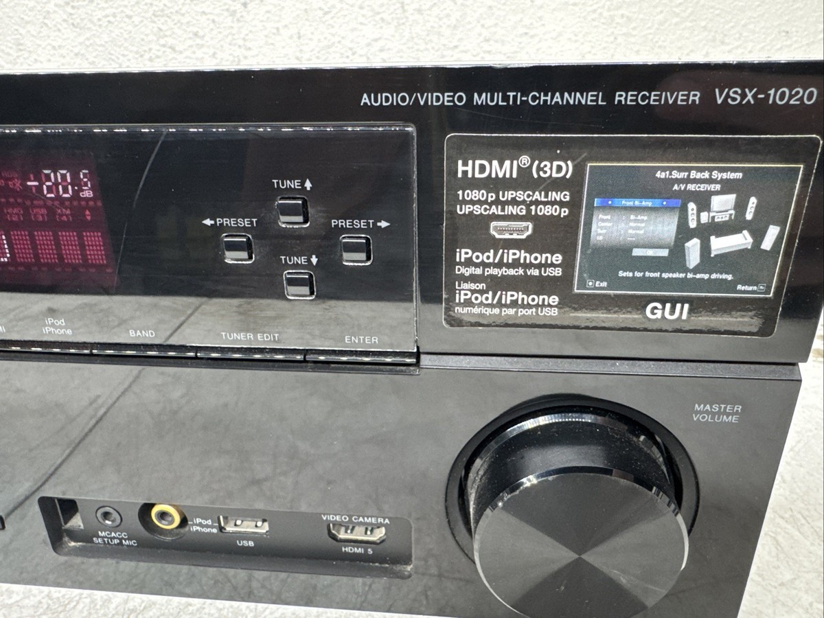 Pioneer VSX 1020 7.1 Channel 125 Watt Receiver for sale online | eBay