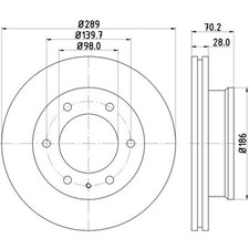 Disque de frein Mazda BT50