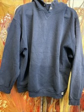 Vtg 90s Russell Athletic Hoodie Sweatshirt XL- Navy Blue