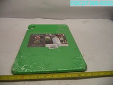 CB121812GN San Jamar Cut-N-Carry Cutting Board 12" x 18" x 0.5" Green With Hook