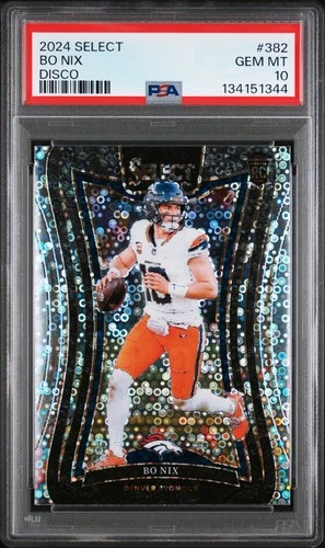 2024 PANINI SELECT #382 BO NIX RC DISCO PRIZM PSA 10