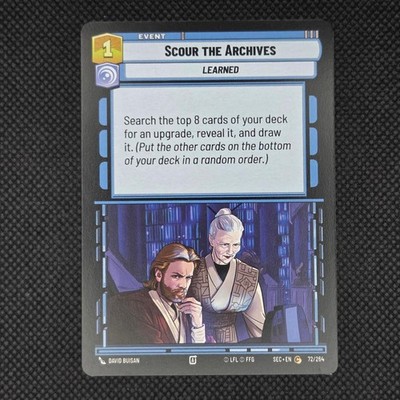 Scour the Archives 72/264 Common Secrets of Power Star Wars Unlimited LP