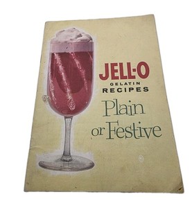 JELL-O GELATIN ADVERTISING FOOD DESSERT RECIPES BROCHURE 1961 VINTAGE