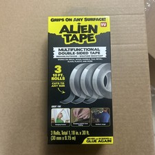 Alien Tape Multifunctional Reusable Double Sided Tape 3 x 3.33ft Rolls NIB