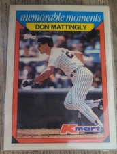 1988 Topps Kmart Memorable Moments - Don Mattingly #15