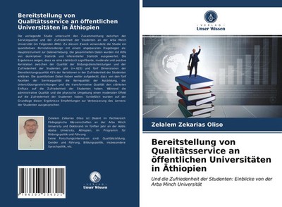 Zelalem Zekarias Oliso | Bereitstellung von Qualitätsservice an öffentlichen...