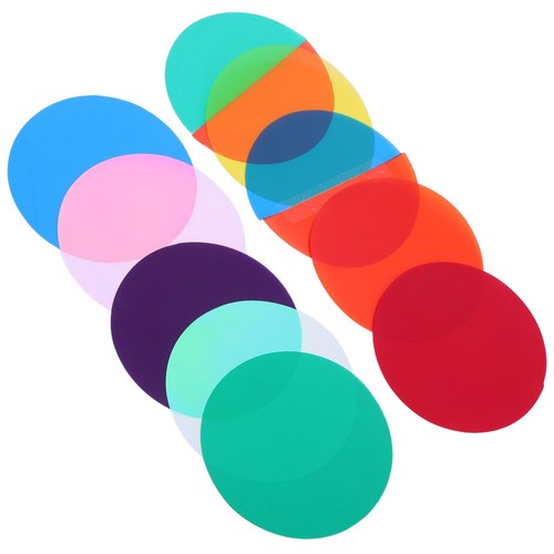  Set of 4 Ambient Light Color Film Colored Gels for Lights Diffusers Window - Zdjęcie 3 z 12