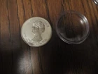 FRANKLIN MINT .925 STERLING SILVER MEDAL 35 GRAMS LIGHT TONING ON RIM LOU HOOVER