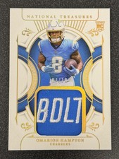 2025 National Treasures Omarion Hampton Rookie Brand Logo Patch #/10