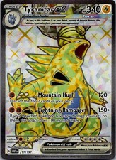 Tyranitar ex 211/197 Ultra Rare Obsidian Flames Pokemon Holo Near Mint