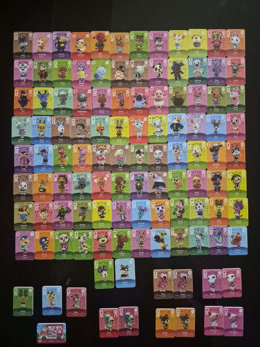 Animal Crossing Amiibo Cards VINTAGR/RARE Lot