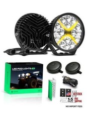 7 Inch LED Pod Lights Combo 80W Off-Road Lights for Truck UTV ATV  Camper