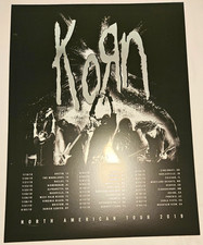 KORN Poster Foil 2019 North American Tour Damaged