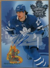 Matthew Knies 2025-26 Upper Deck Flair Hot Hues Blue  Autograph #/49