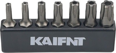 K001 Torx Plus 5-Point Tamper-Proof Security Bit Set, 7-Piece 5-point 