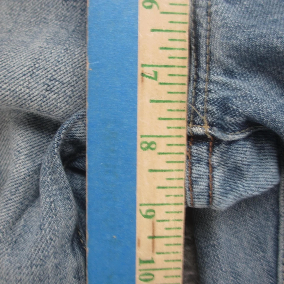 X2 Jeans Womens 4 Light Wash Slim W10 Low Rise Flare Leg Embroidered Pockets - Image 4 of 4