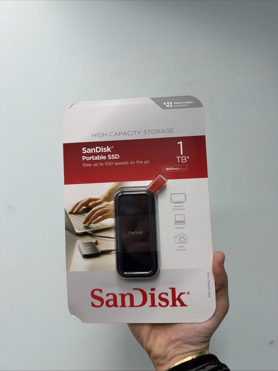 SanDisk Portable SSD External 1TB USB-C 3.2 Gen 2 Interface