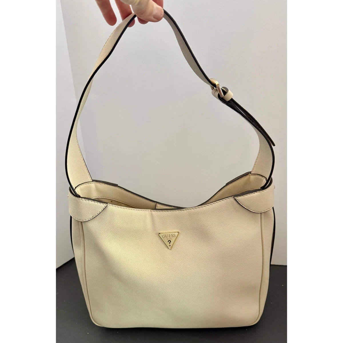 GUESS Golden Rock Hobo - Borsa A Tracolla Donna, Colore Turchese Fluorescente, In Poliestere