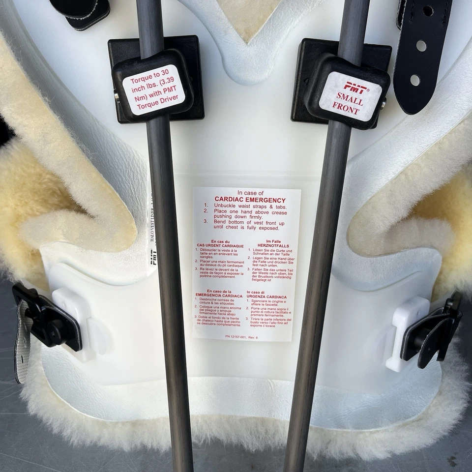 Conjunto de halo PMT sistema de tracción cervical PEQUEÑO CON chaleco de lana de cordero NUEVO 1233-5SL Foto 2 de 4