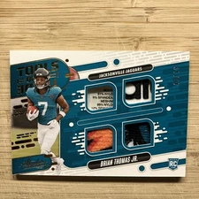 2024 Absolute Brian Thomas Jr SP/49  QUAD RC PATCHES Logo LAUNDRY Rookie SP SICK