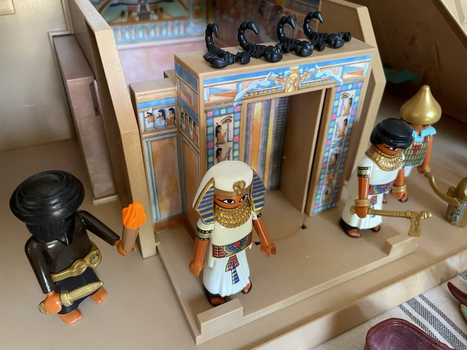 Pyramide Égypte Sphinx Playmobil 4240 4242 4243 Vintage - Photo 2/4