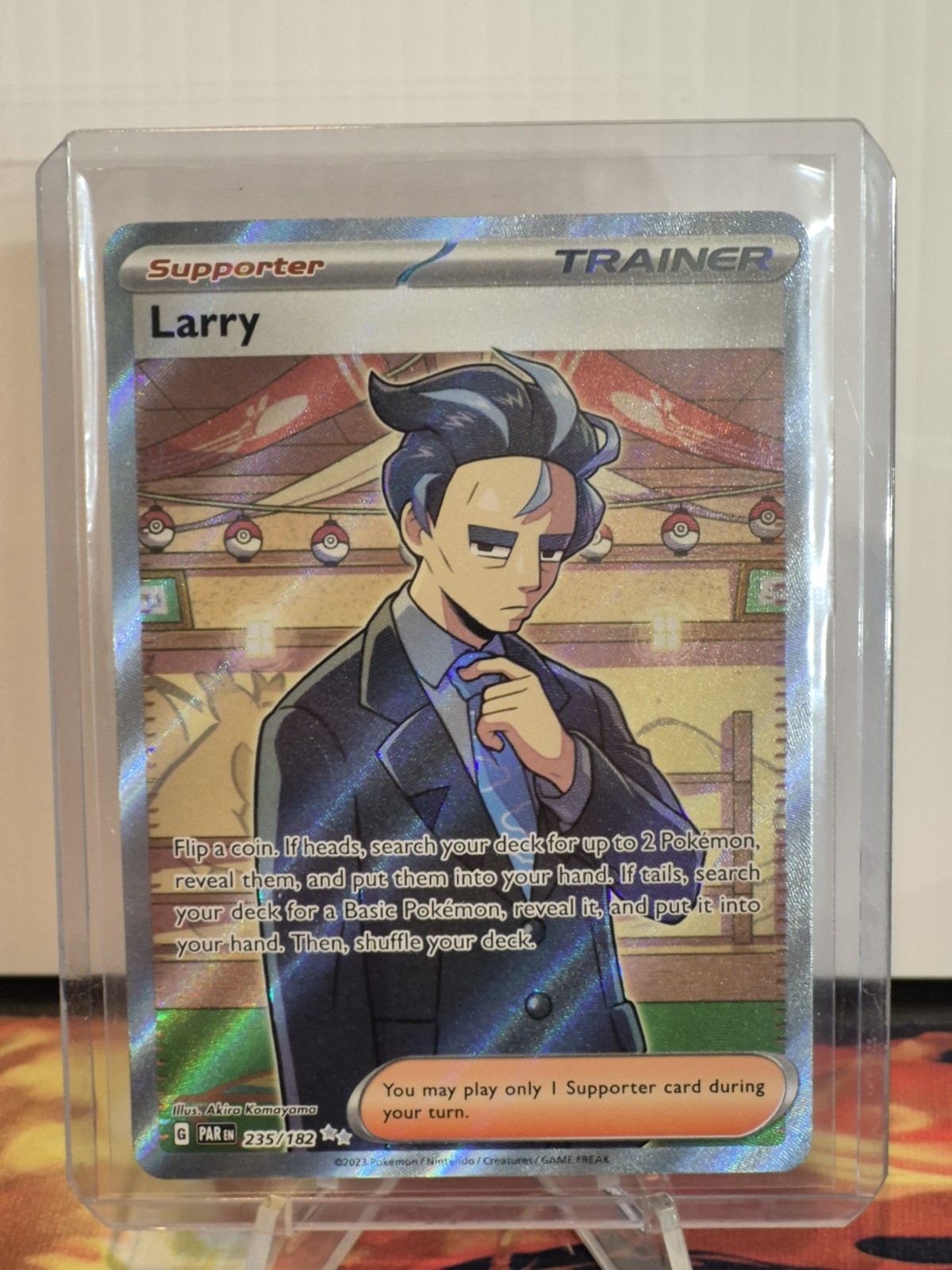 Larry Ultra Rare SV04: Paradox Rift 235/182 NM
