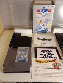 Nintendo NES PAL TOP GUN AND SECOND MISSION BOXED VGC