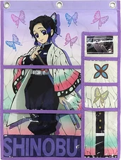 Demon Slayer Shinobu Kocho Storage Pocket Polyester PVC 50x38cm with Strap