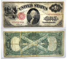 1917 $1 Legal Tender U.S. Note Fr.39 "Sawhorse" Red-Seal Elliott-Burke #1406