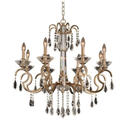 Allegri Valencia 8 Light Chandelier, Brushed Champagne Gold - 031651-038-FR001