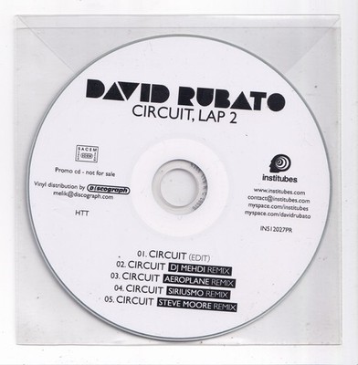 (LR422) David Rubato, Circuit Lap 2 - DJ CD