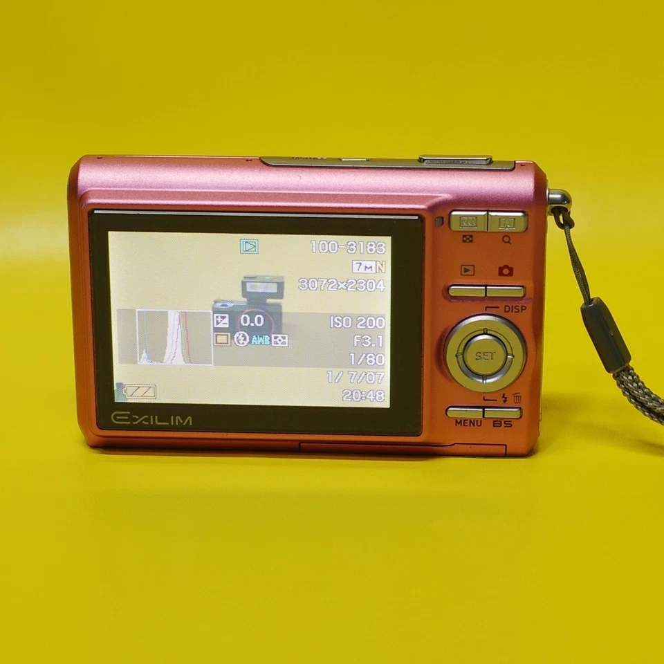 PERFECT Casio Exilim EX-Z75 7.2MP 3x Zoom PINK Digital Compact Camera +FAST POST - Image 4 of 4