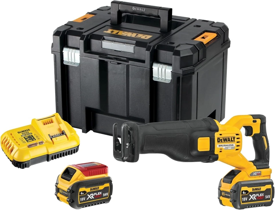 DeWALT DCS389T2 Akku Säbelsäge Reciprosäge bürstenlos 54V FlexVolt 2x 6Ah Koffer