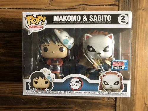 Funko Pop! Demon Slayer Makomo & Sabito 2023 NYCC Shared 2 Pack