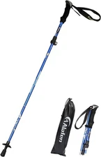 Aluminum Collapsible Ultralight Travel Trekking Hiking 1 PC(1 Pole), P1_Blue 