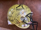 Heisman Trophy Signed Full Size Gold Helmet 24+ Sigs Sanders Staubach Bo Jackson