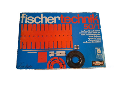 Fischertechnik Grundkasten 50/1, in OVP mit Bauanleitung