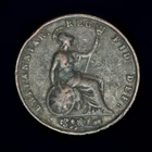 GB VICTORIA COPPER HALFPENNY - 1853 ++ NICE GRADE!! ++ [184-23]