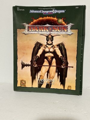 Advanced Dungeon & Dragons 2nd Ed Dark Sun Freedom 2401 TSR 1991 AD&D RPG Module