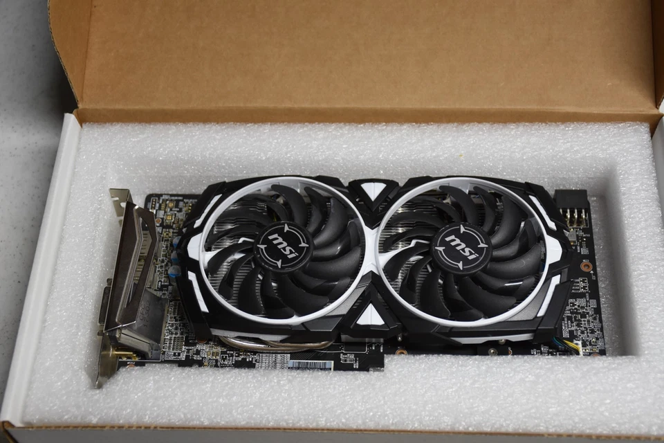 MSI Radeon RX 580 4GB ARMOR 4GB OC GDDR5 AMD Graphics Card - Image 3 of 3